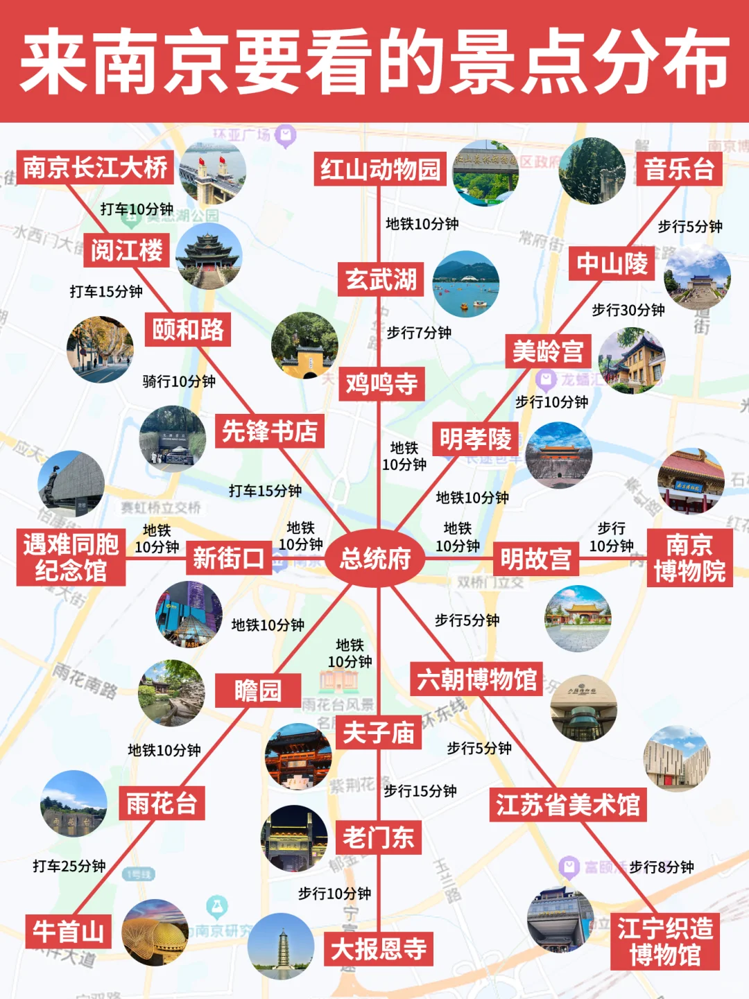 南京⛳四日游旅行攻略😜含地图