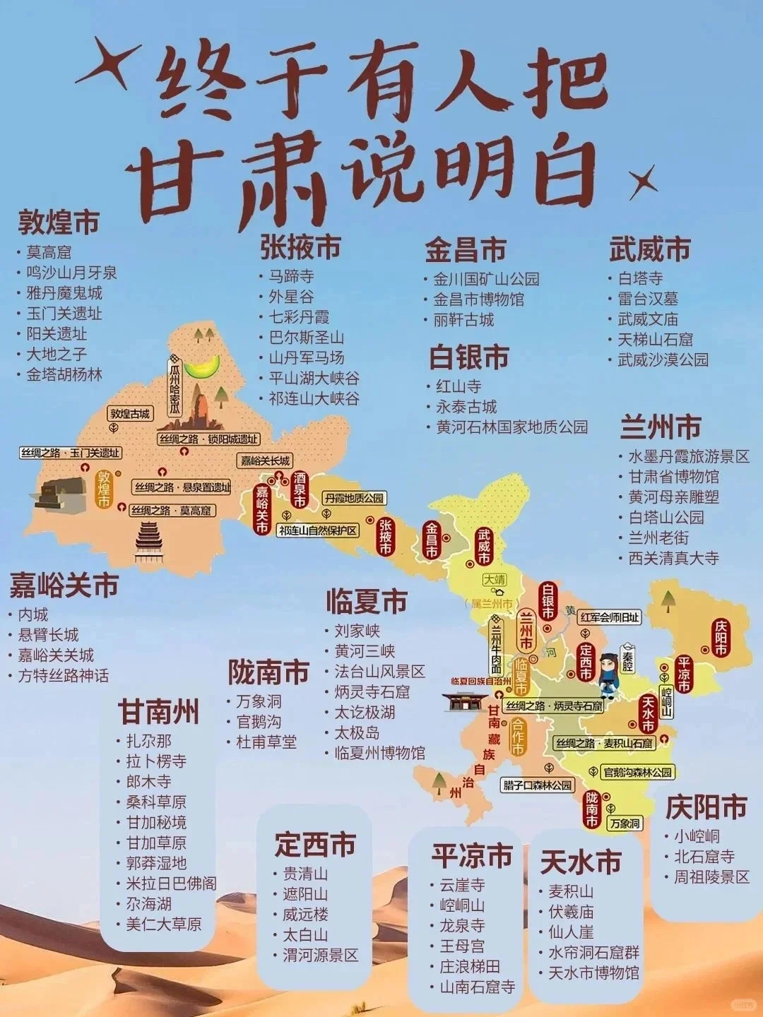 深度揭露甘肃旅游路线