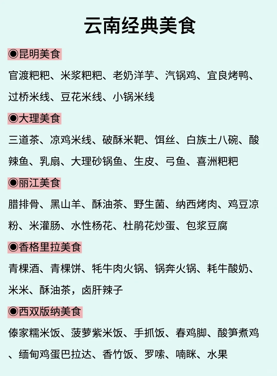 云南旅游攻略✨理工男的逻辑太强了