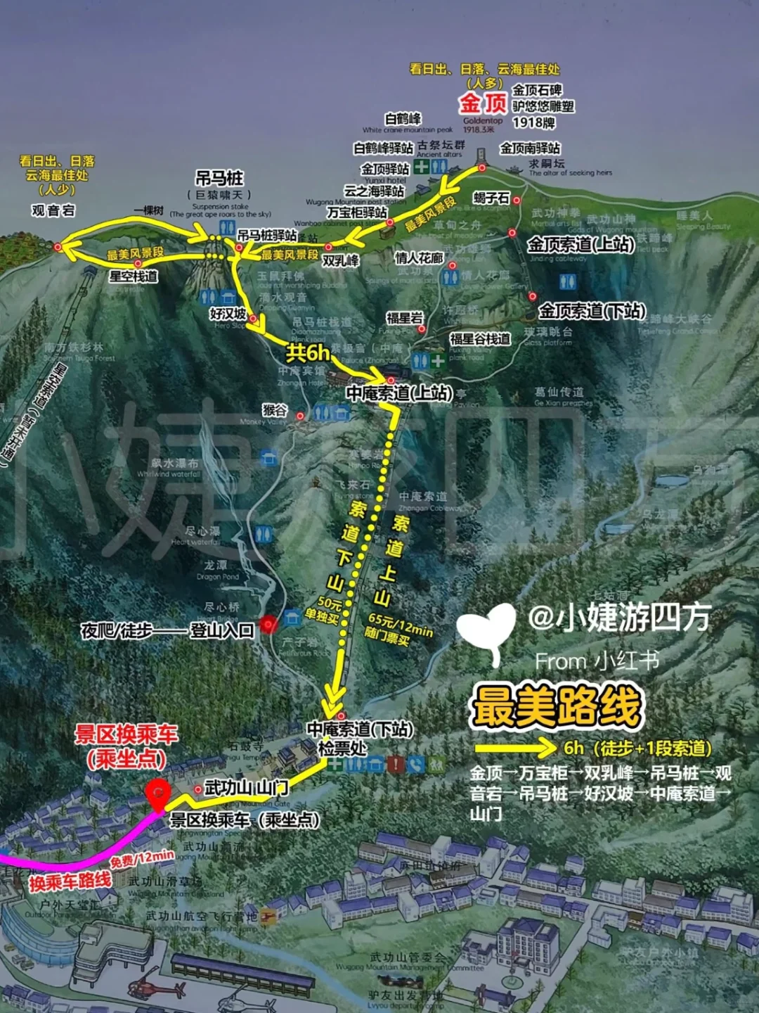 武功山|秒懂景区穿4条路线+徒步攻略