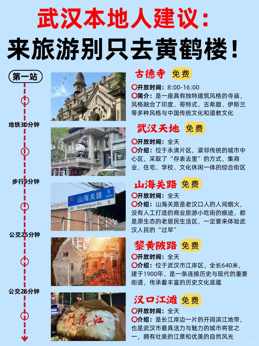 武汉本地人建议📝这些地方一定要去⚠️