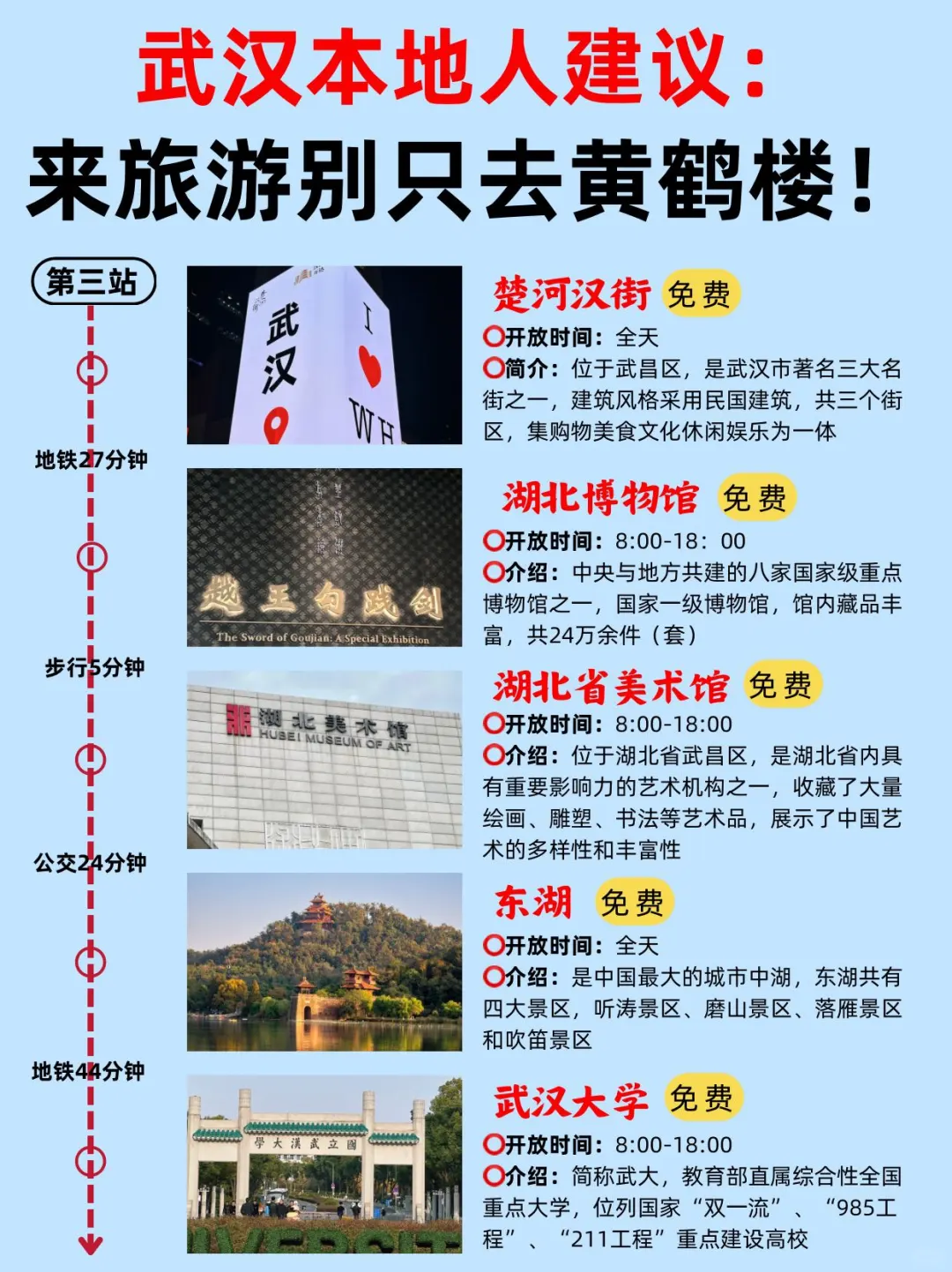 武汉本地人建议📝这些地方一定要去⚠️