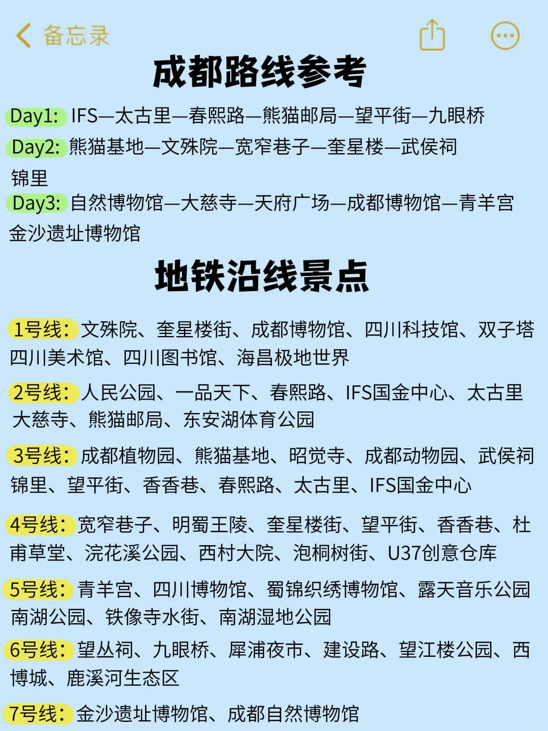 码住‼️终于有人把成都的景点说清楚了