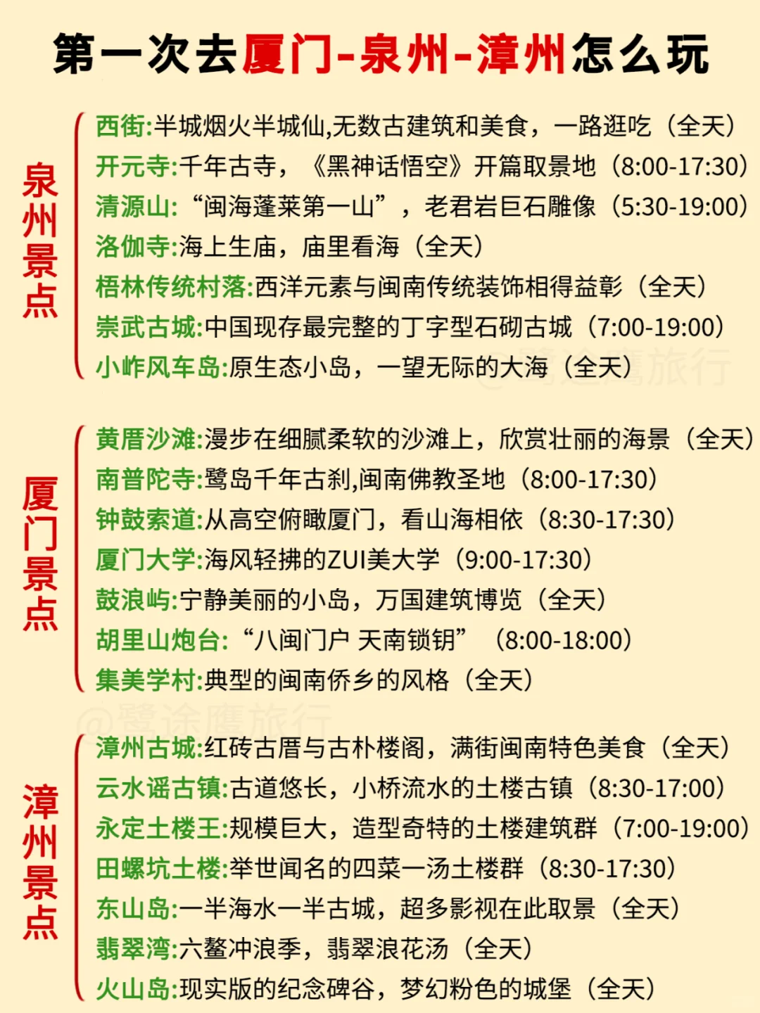 第一次去厦门漳州泉州怎么玩😭一篇讲清楚