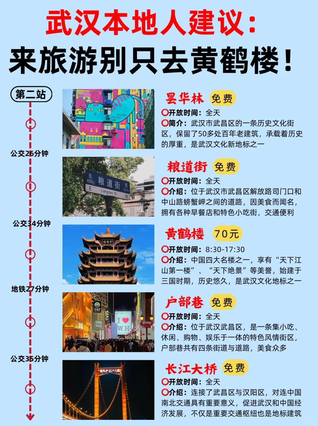 武汉本地人建议📝这些地方一定要去⚠️