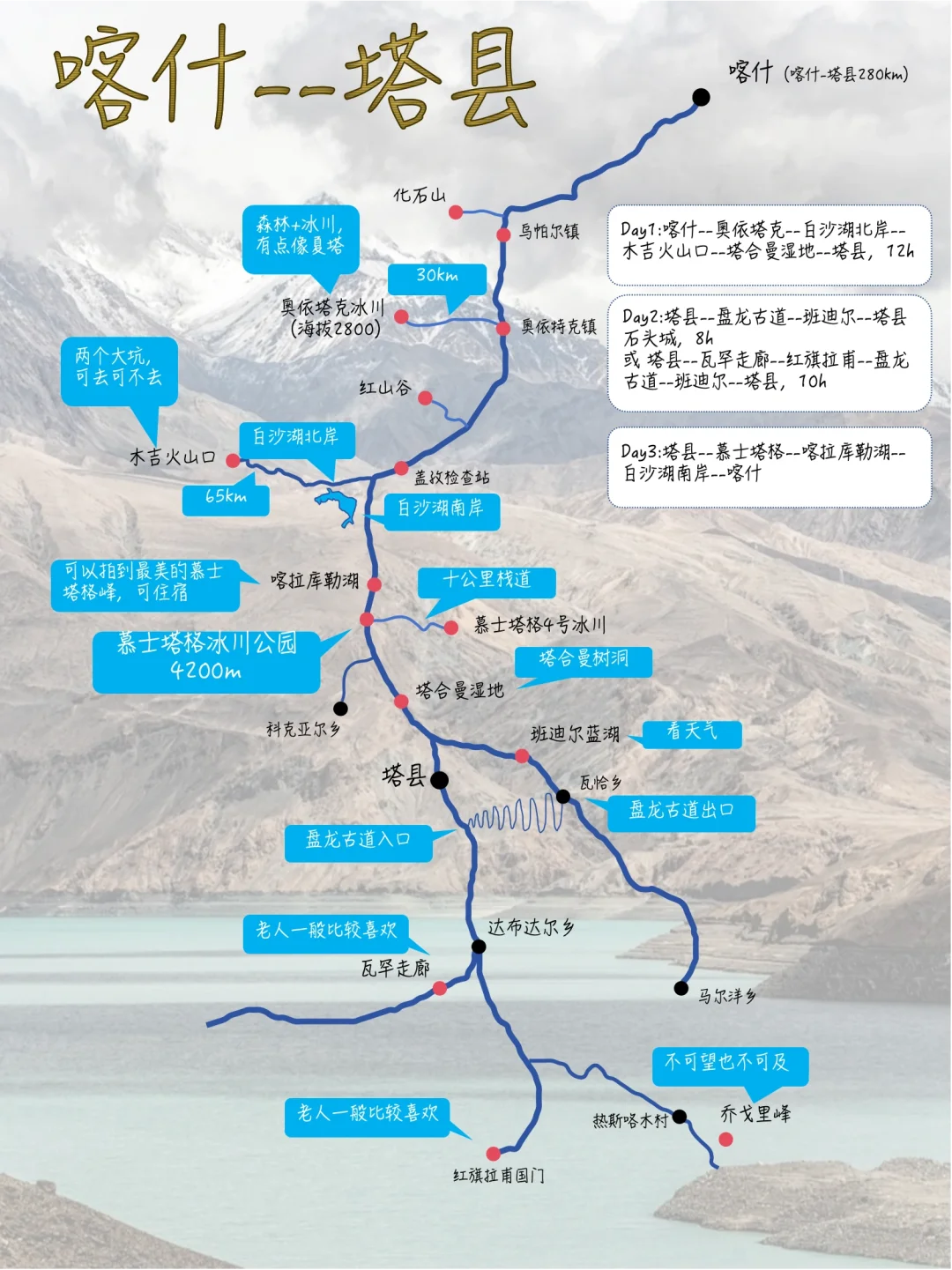 喀什塔县的景区密度高的超出想象，超细攻略