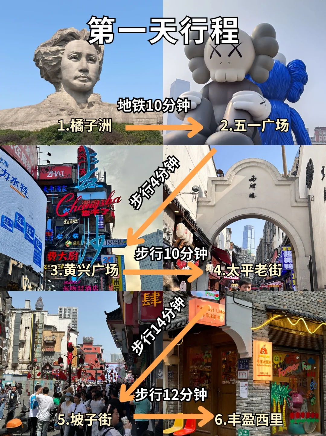 长沙旅游攻略😭3天2晚不绕路行程+避坑指南！