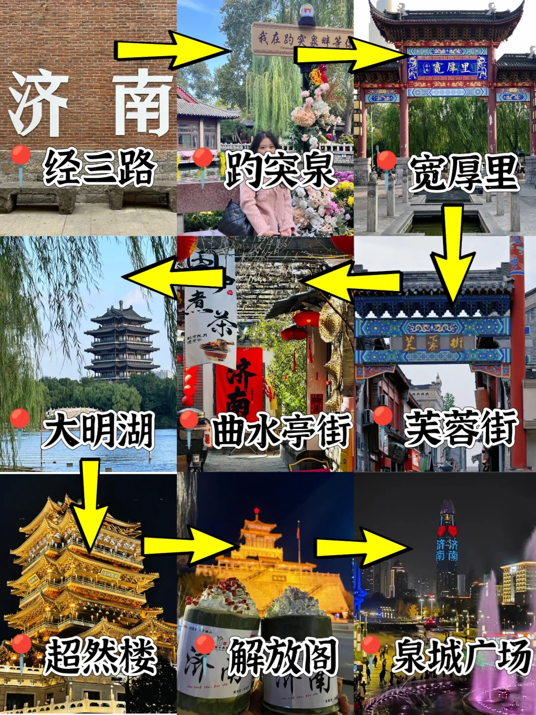 大学生周末📍济南特种兵1️⃣日游路线