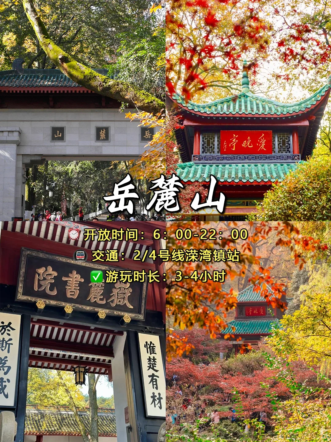 长沙一日游🔥24h拿下8⃣️个热门景点（不绕路