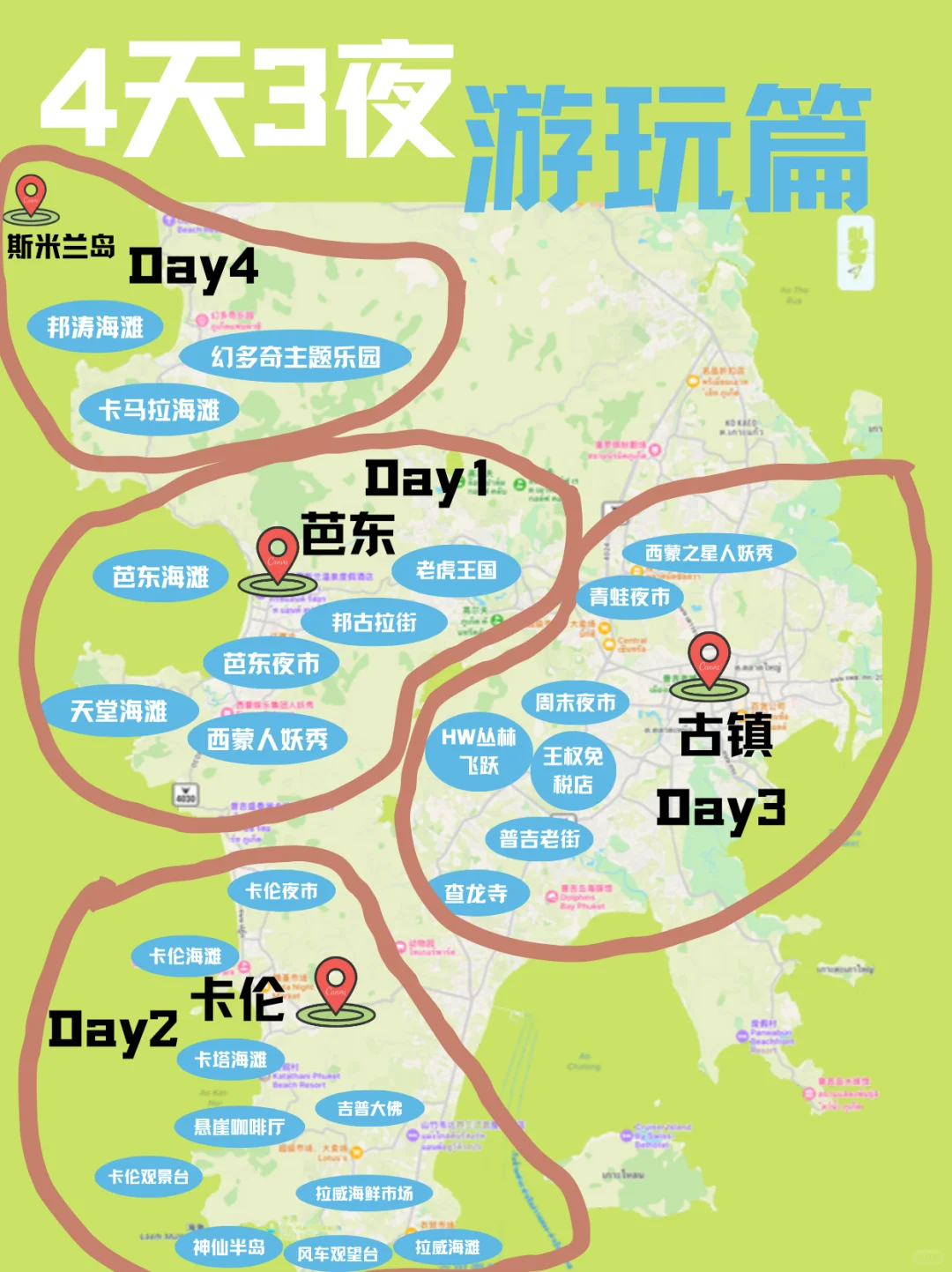 🇹🇭普吉岛4天3夜绝不绕弯路❗️全是大实话❗️
