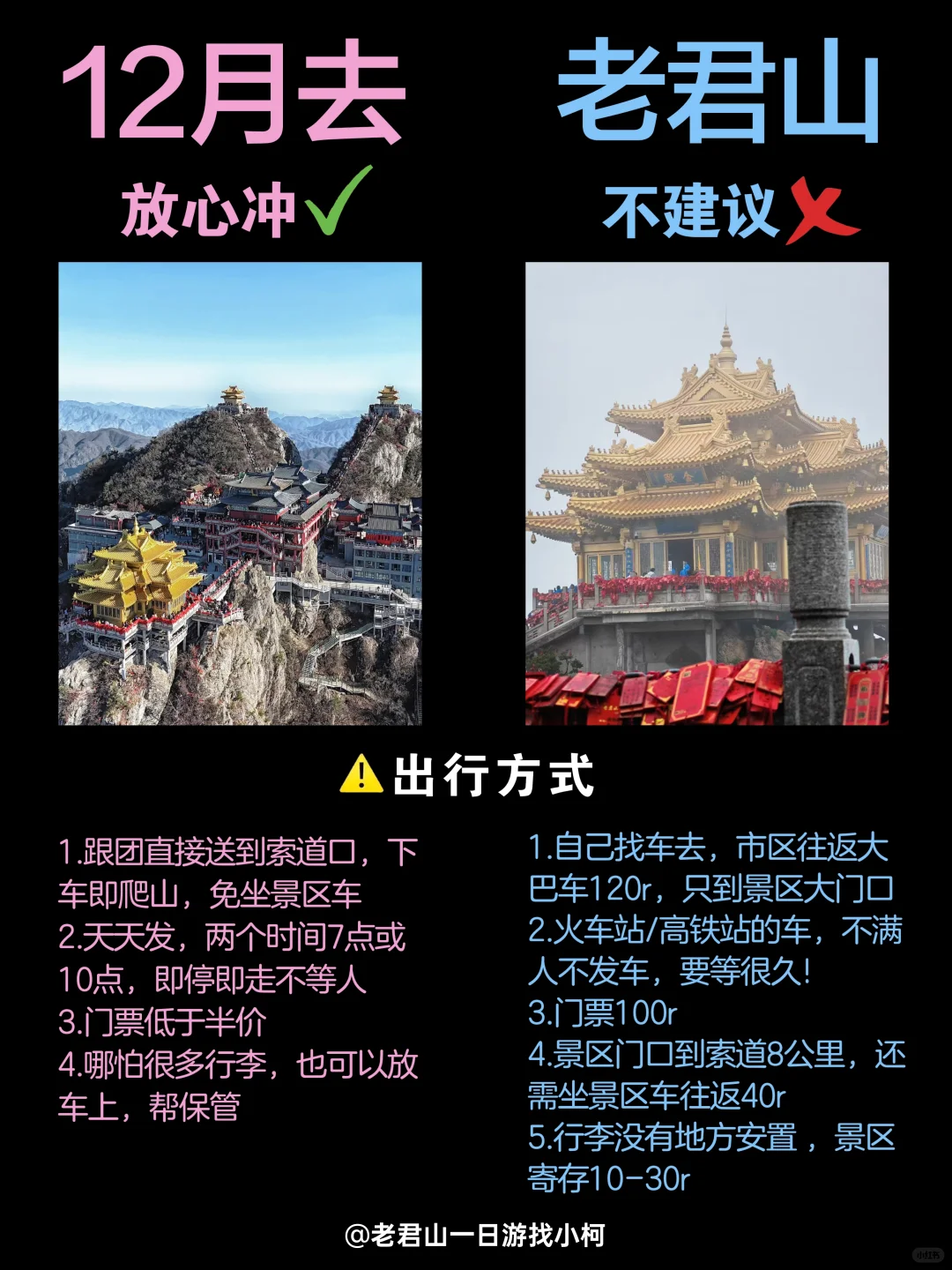 12月去老君山旅游的姐妹听劝🙏拜托❗️