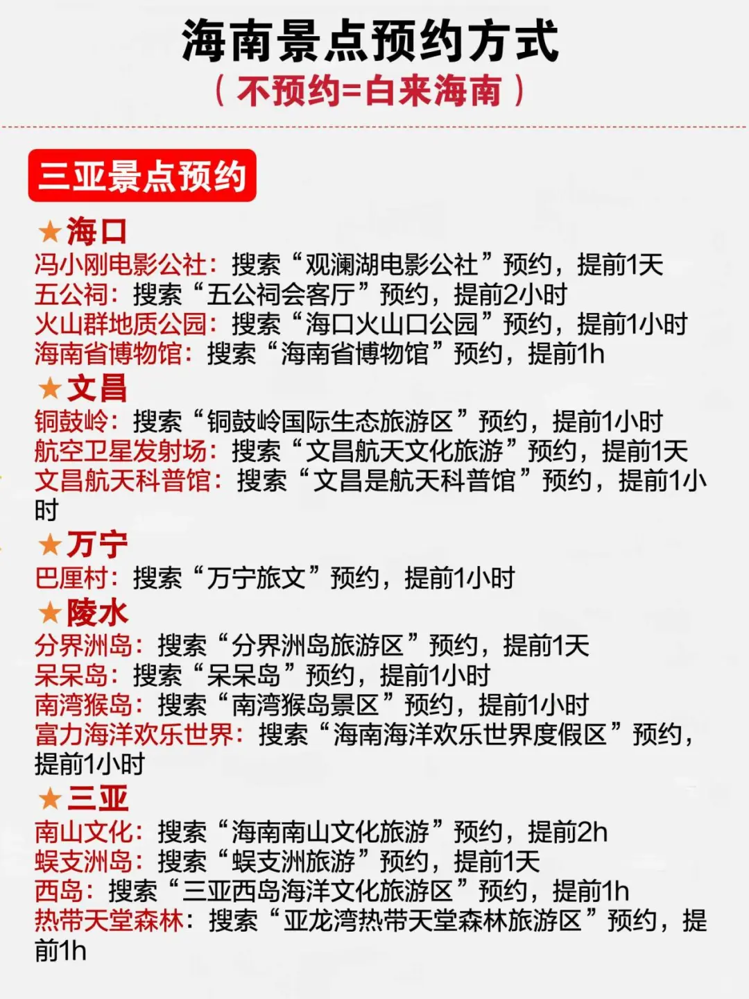 海南旅游秒懂攻略❗️千万别把顺序搞反了😭