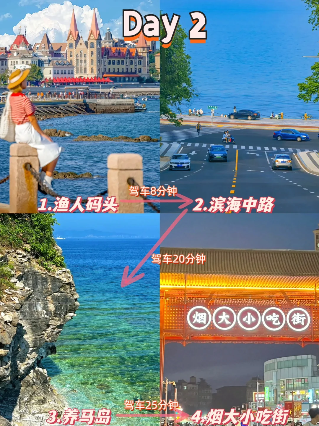 📍烟台必去景点！！2日city walk 🌟