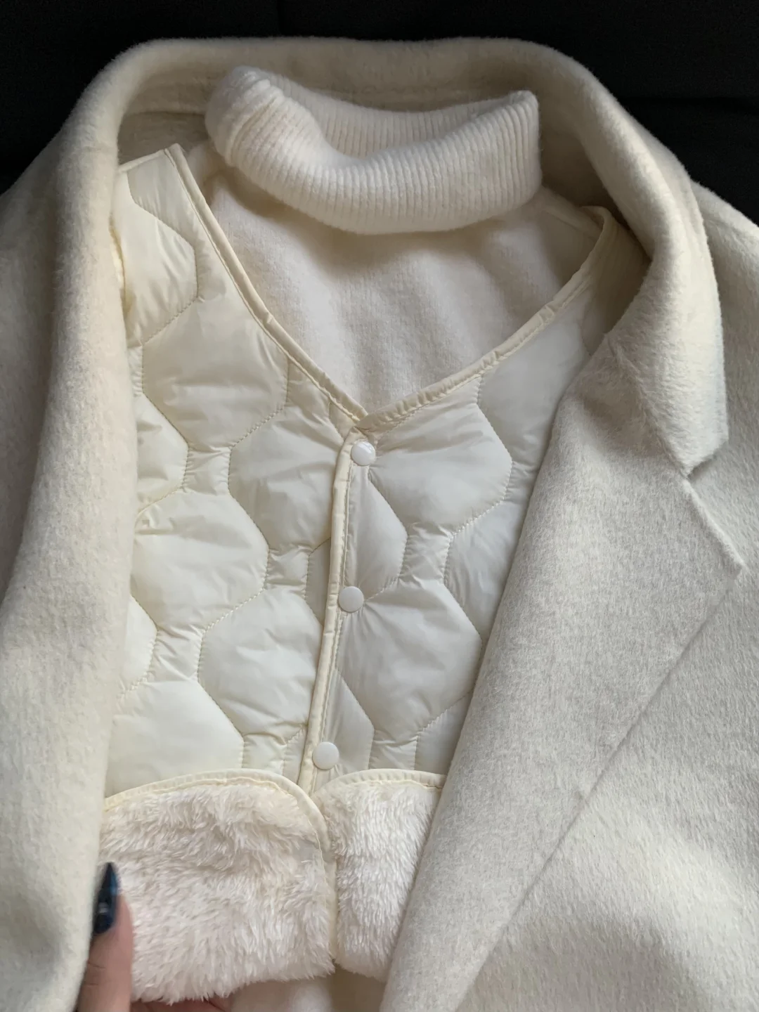 三明治穿搭❗️这加绒马甲一穿一个不吱声