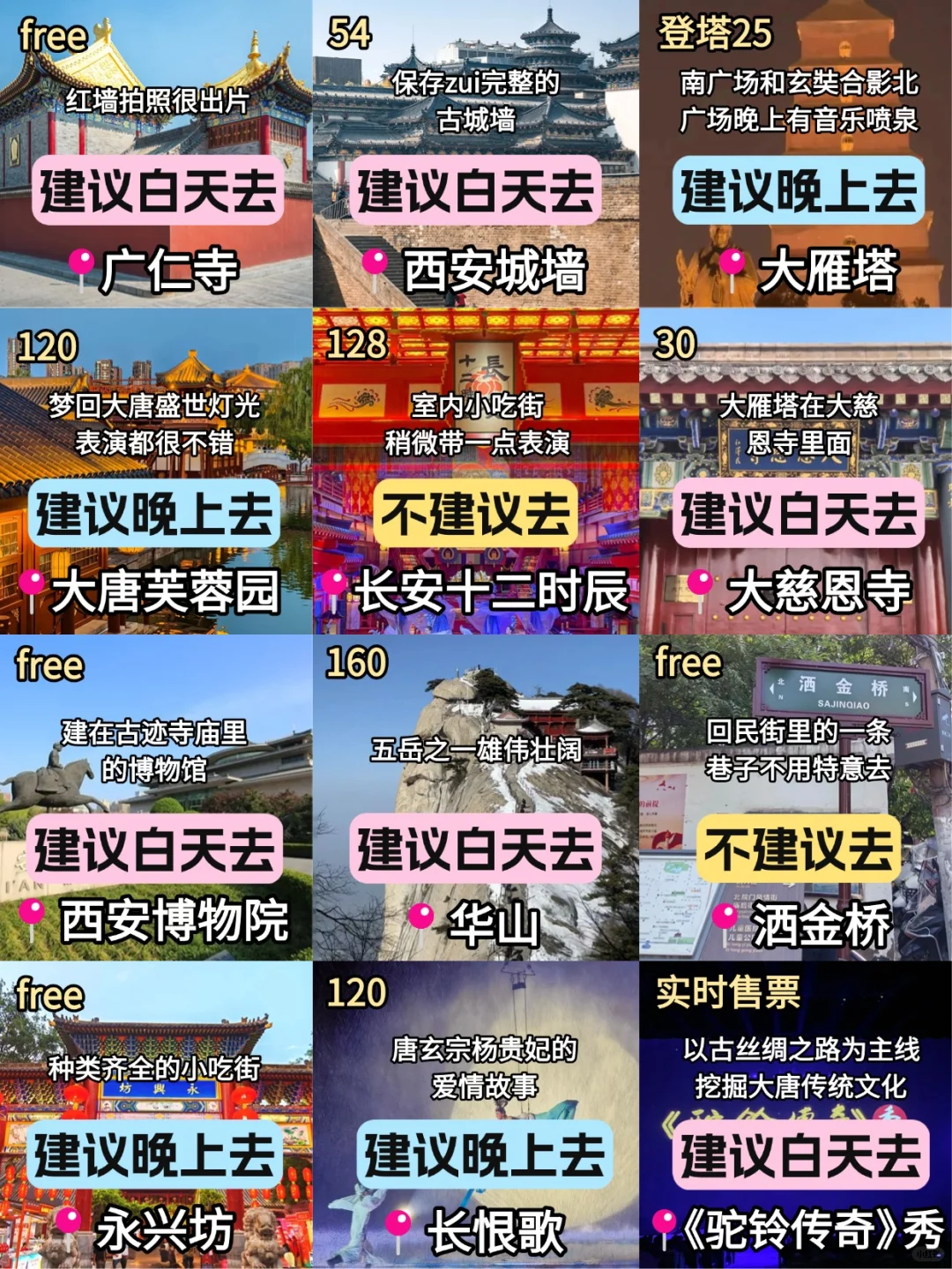 西安📍景点避坑｜去西安前一定要看‼