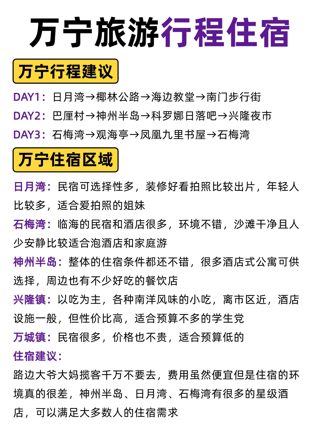 1-3月来万宁旅游✅本地人的大实话