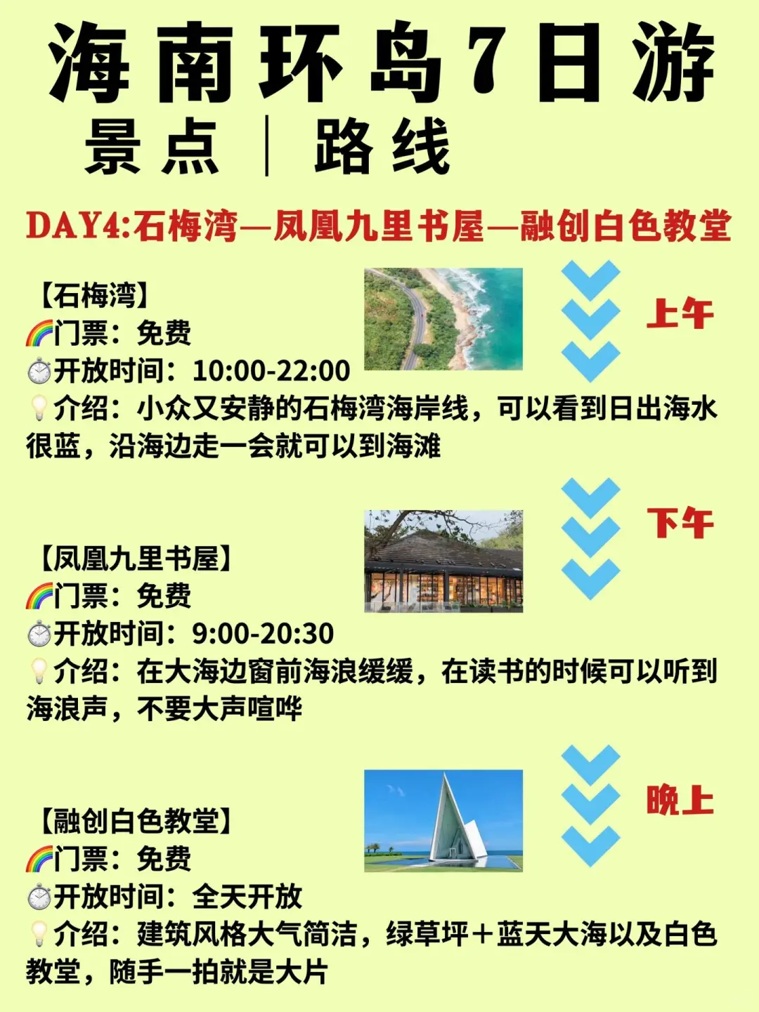 海南环岛7日旅游攻略（带行程安排）