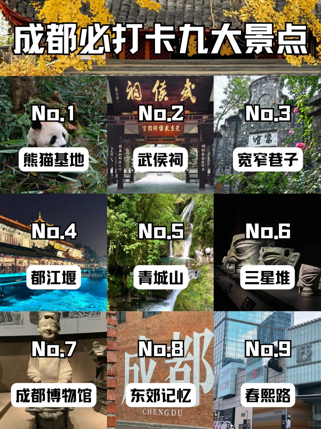 去了成都8次🤟总结出来的必去9⃣️大景点