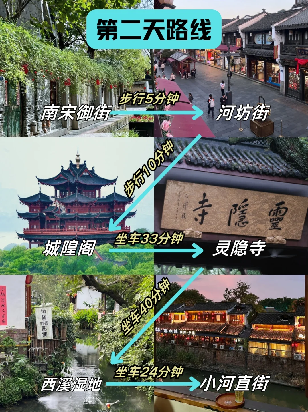 杭州路书🌈两天一夜，这样玩不走回头路‼️