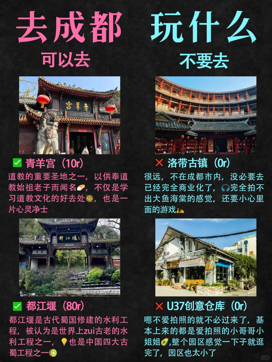 1-2月成都zui新旅游攻略❗景点红黑榜❗