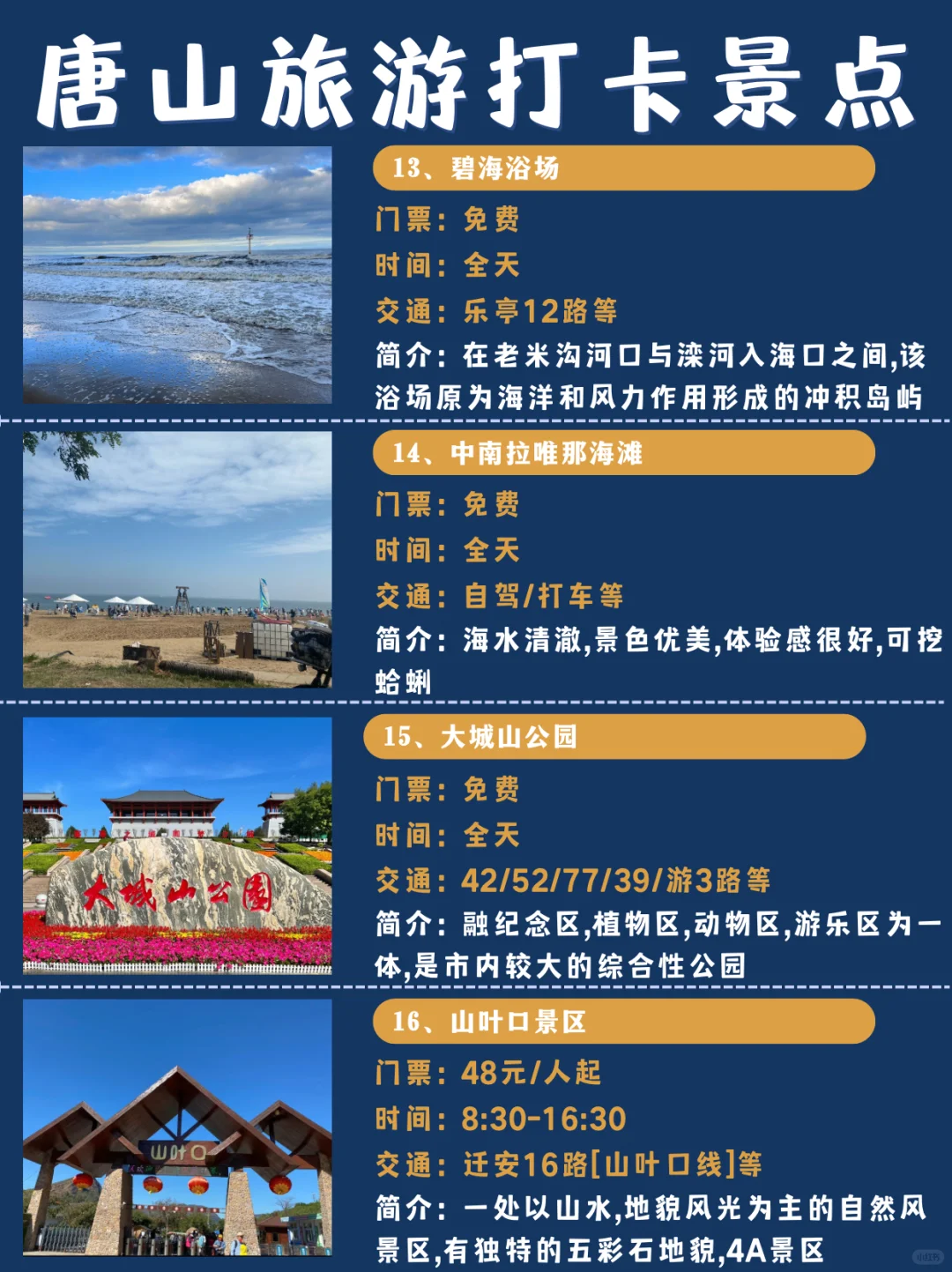 唐山旅游｜2天1夜，超详细旅游景点&美食！