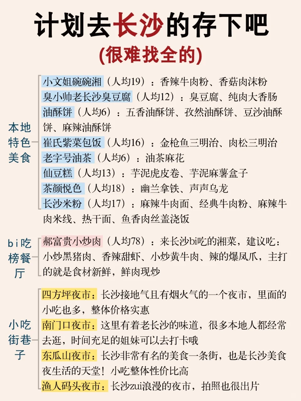 写给1～2月去长沙的姐妹👭 超全避雷攻略