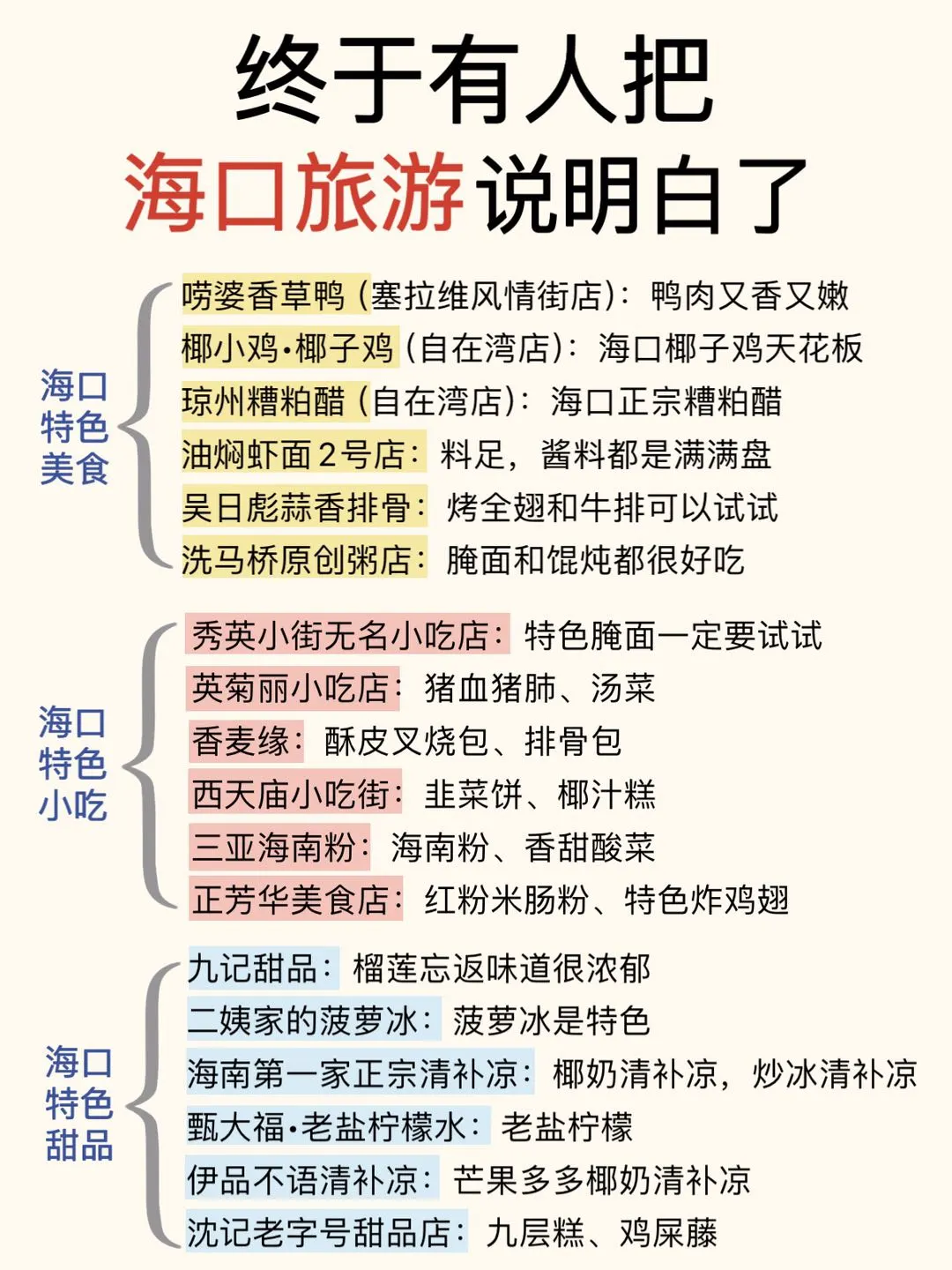 终于有人把海口旅游讲清楚了👌