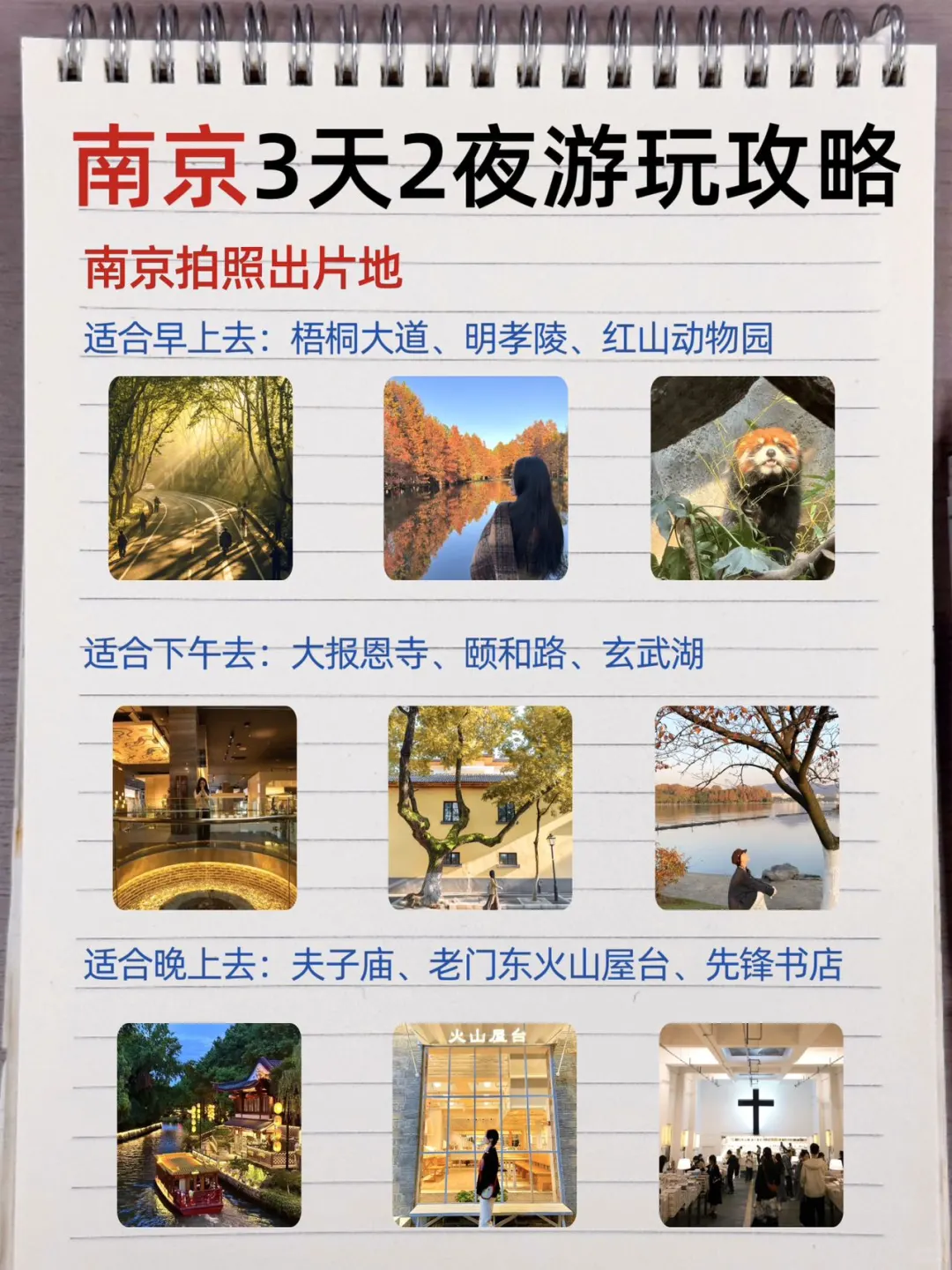 被自己做的南京攻略满意哭了😭超详细！！