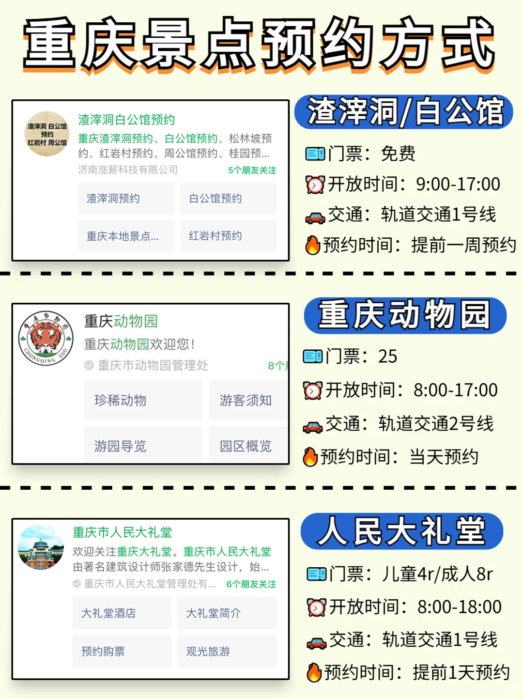 重庆会惩罚每一个不景点预约的人！