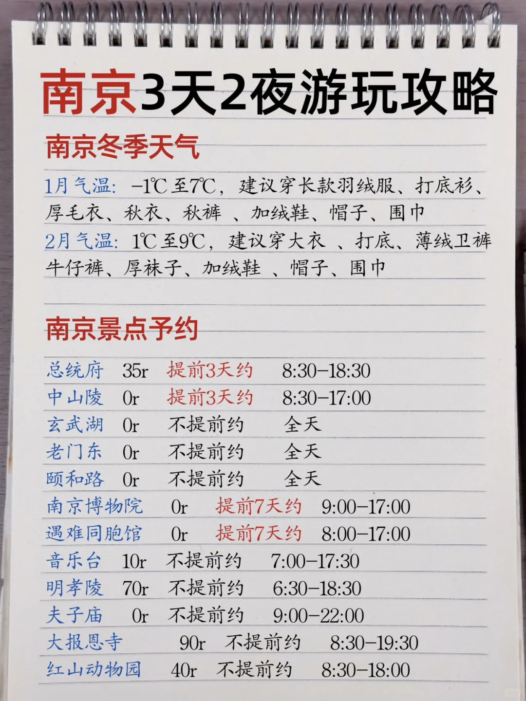 被自己做的南京攻略满意哭了😭超详细！！