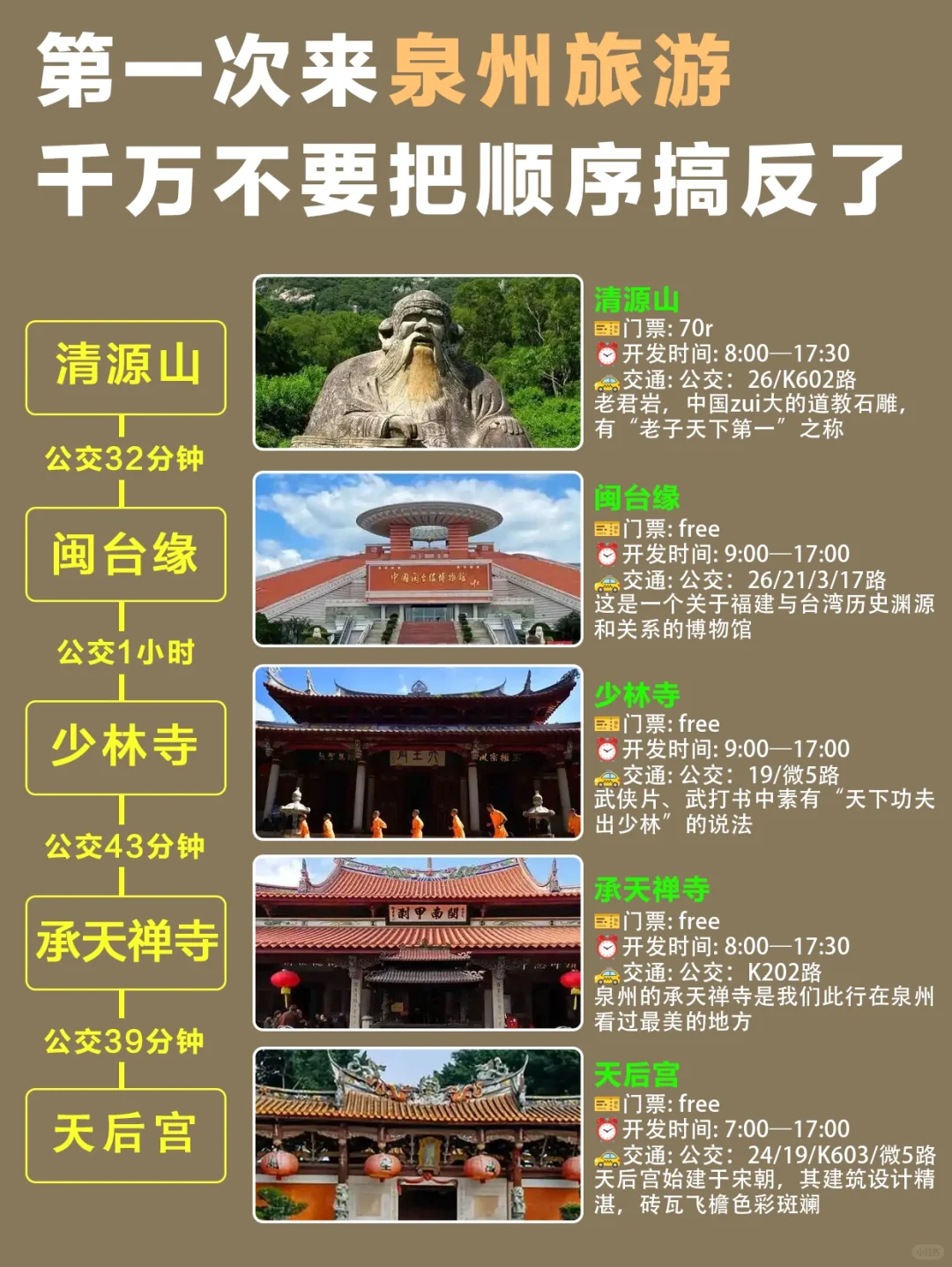 泉州游玩路线!花小钱装大杯!不走冤枉路!😍