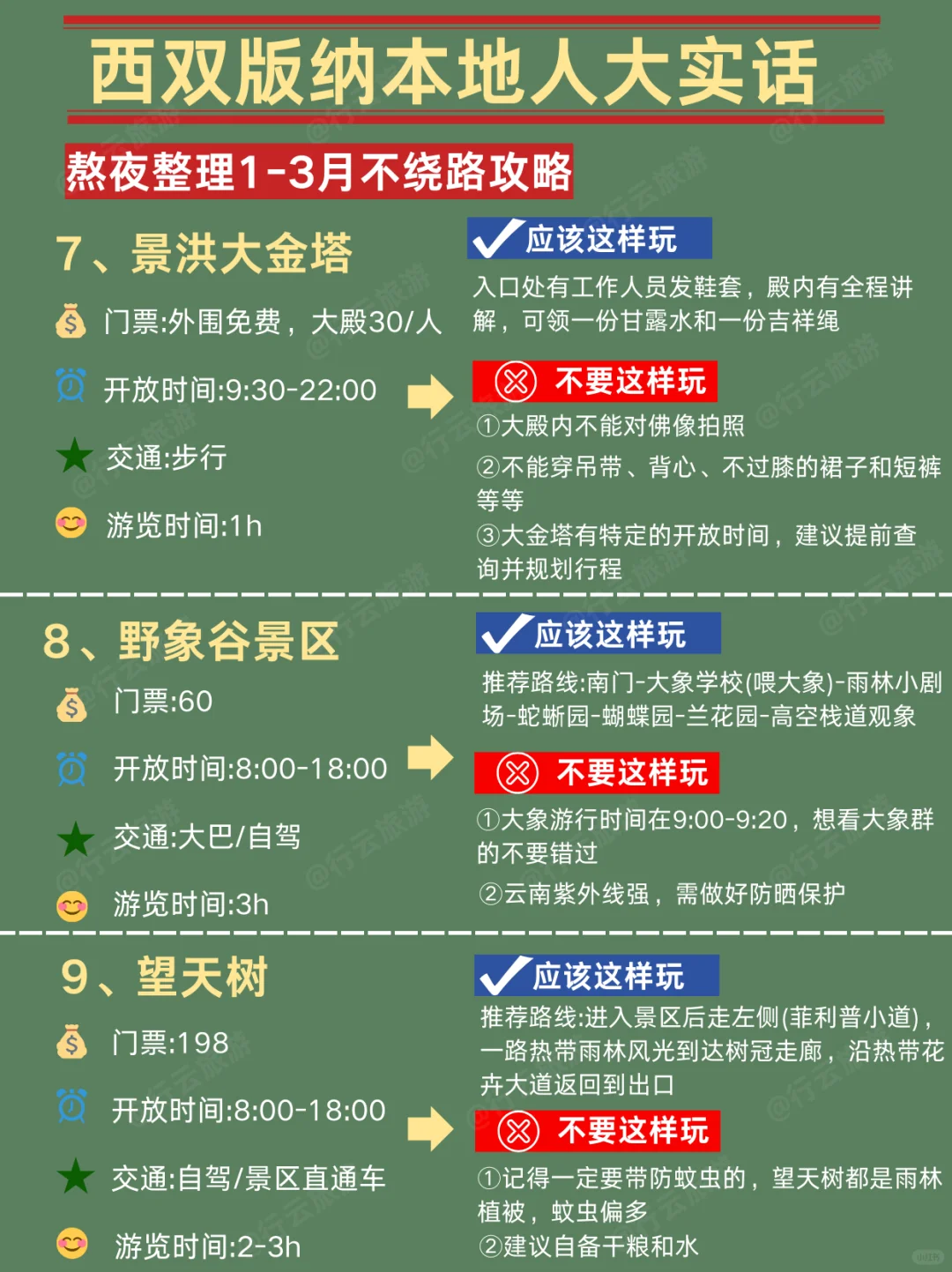 土著整理的西双版纳游玩攻略【全是大实话】