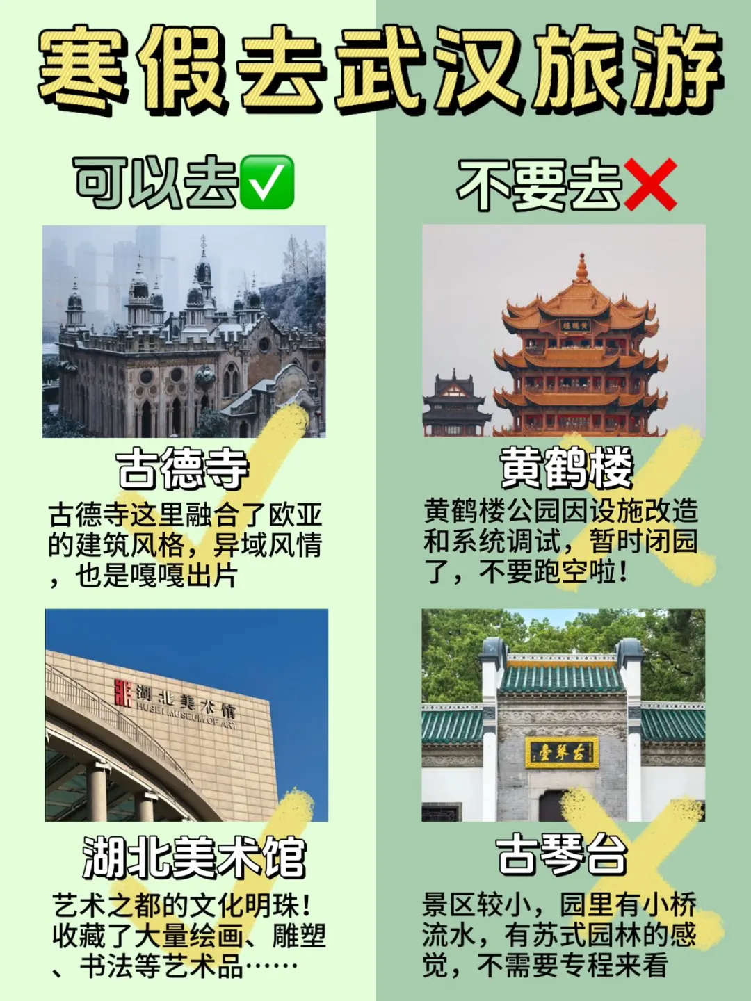 寒假去武汉旅游之前…请看完这一篇👌