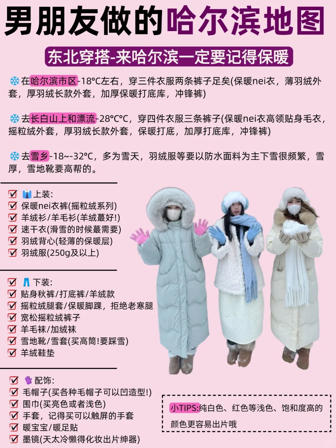 男朋友做的哈尔滨旅游攻略😃超给力❄️