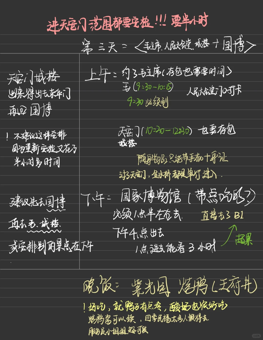 北京旅游攻略（已回来）