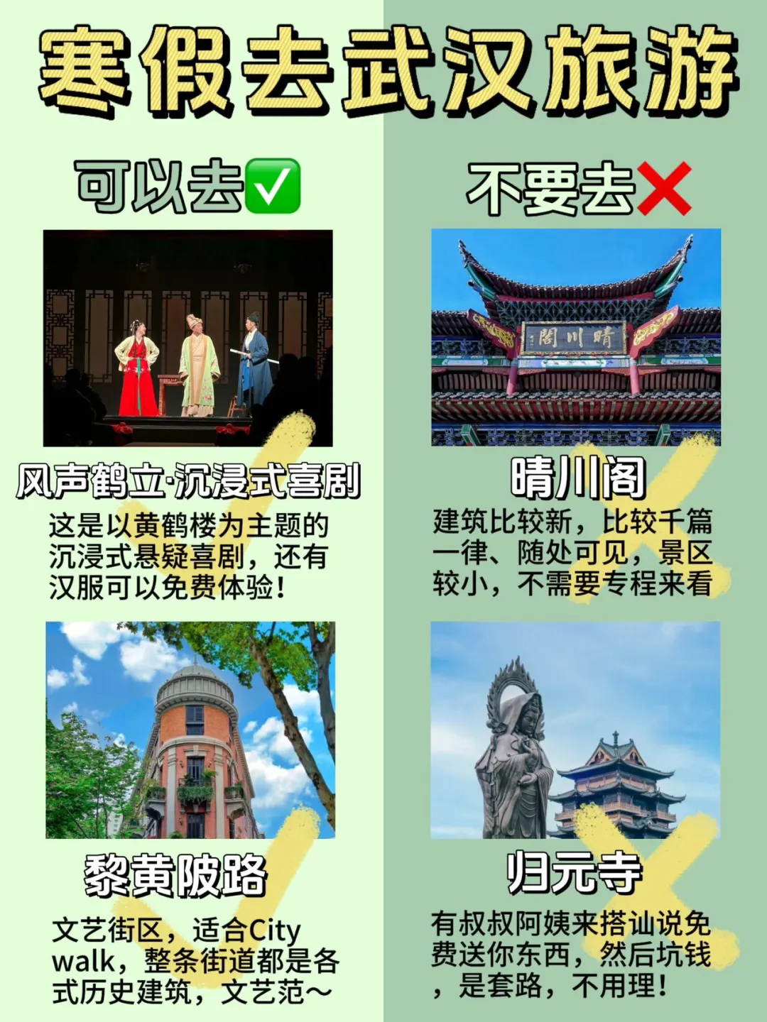 寒假去武汉旅游之前…请看完这一篇👌