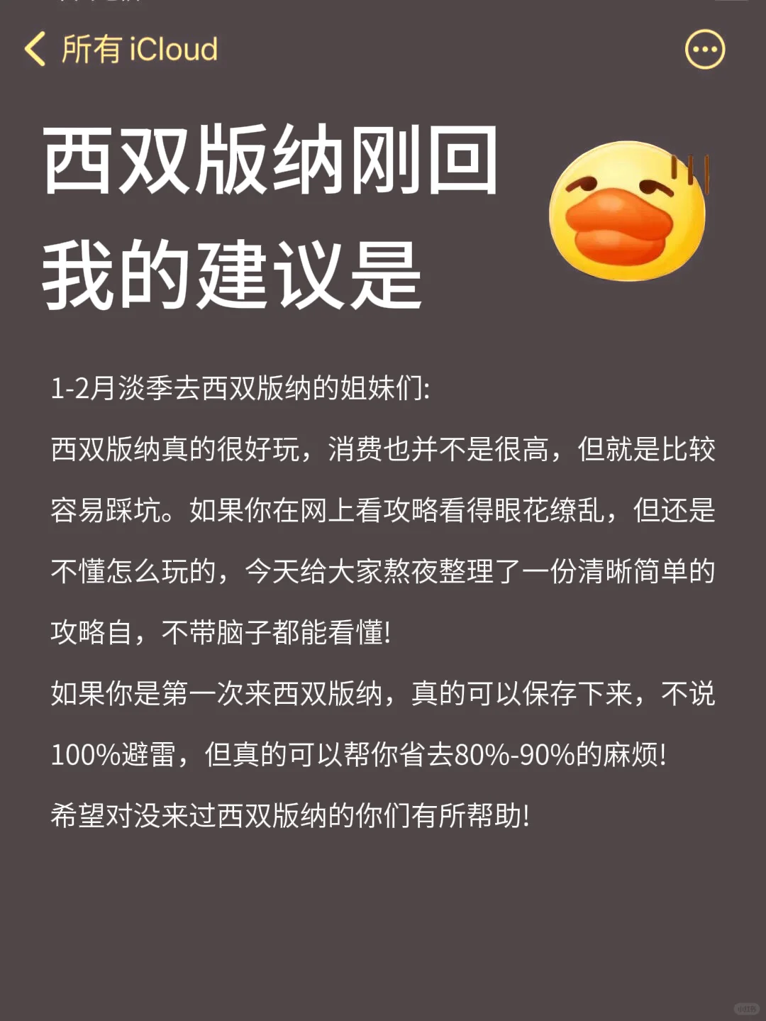 刚从西双版纳回来，说句难听的真实话！听劝！