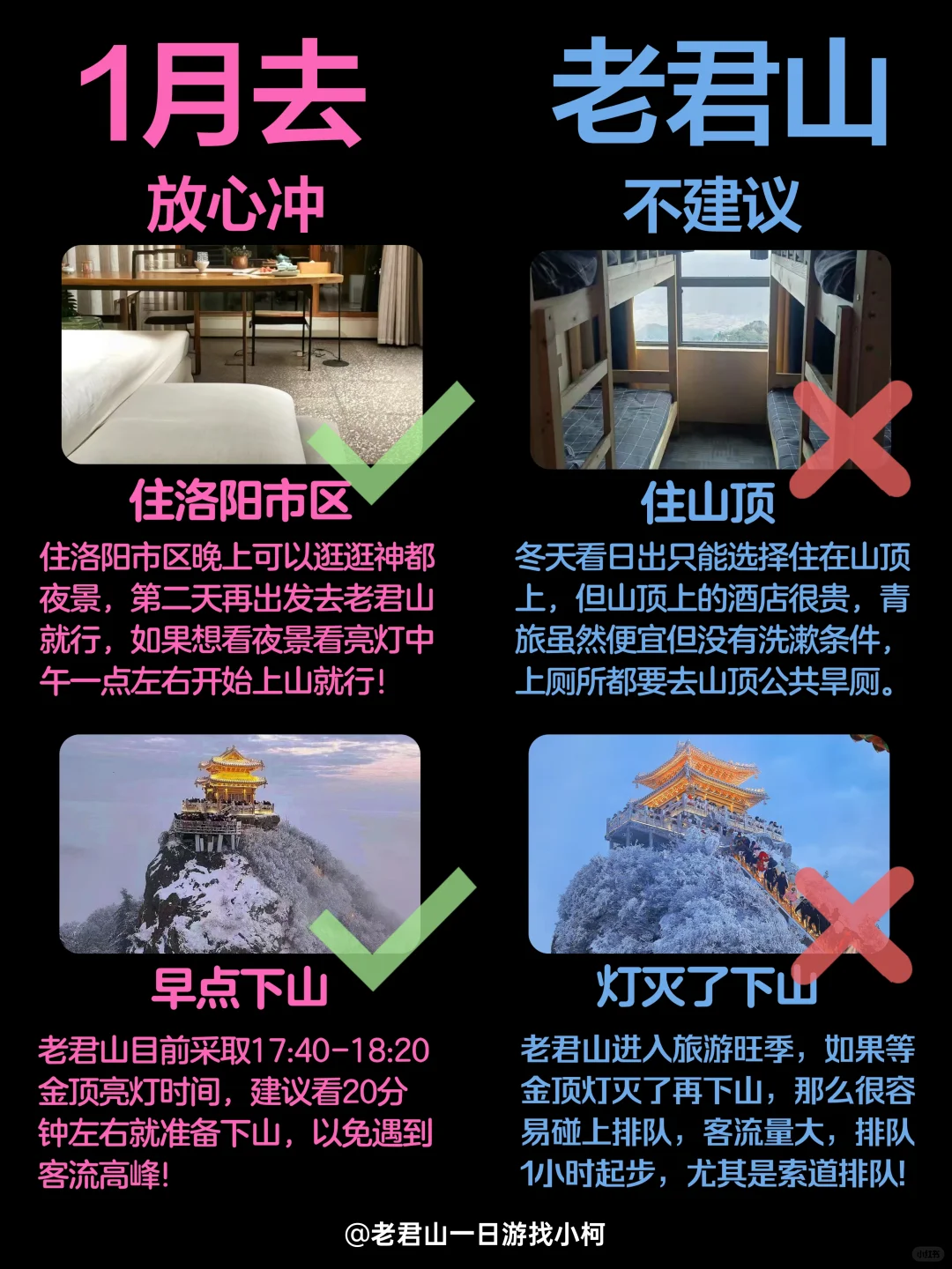 拜托🙏1月去老君山旅游的姐妹听劝😭