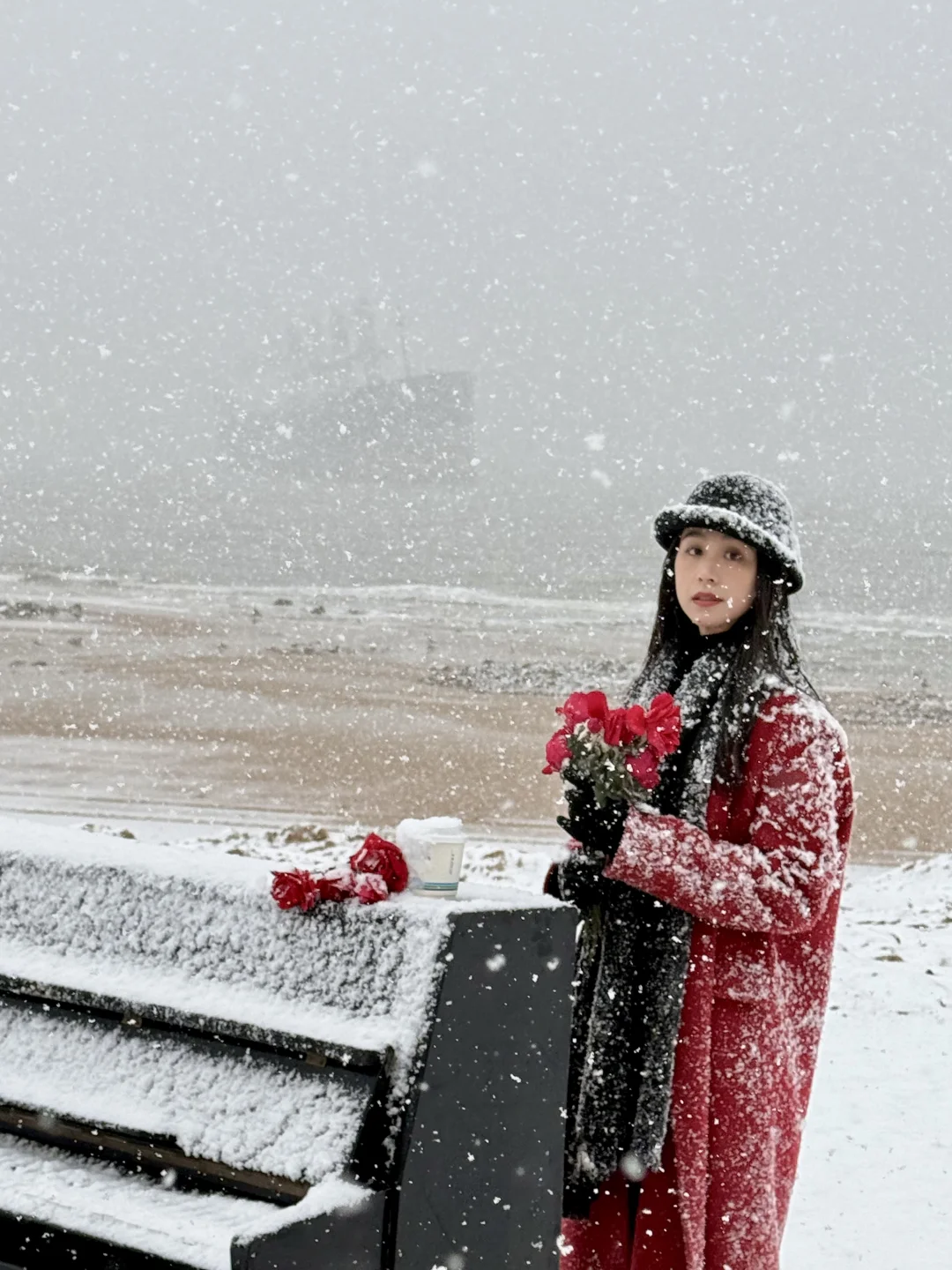 1.8威海实拍live❄️期待的大雪如约而至❤️