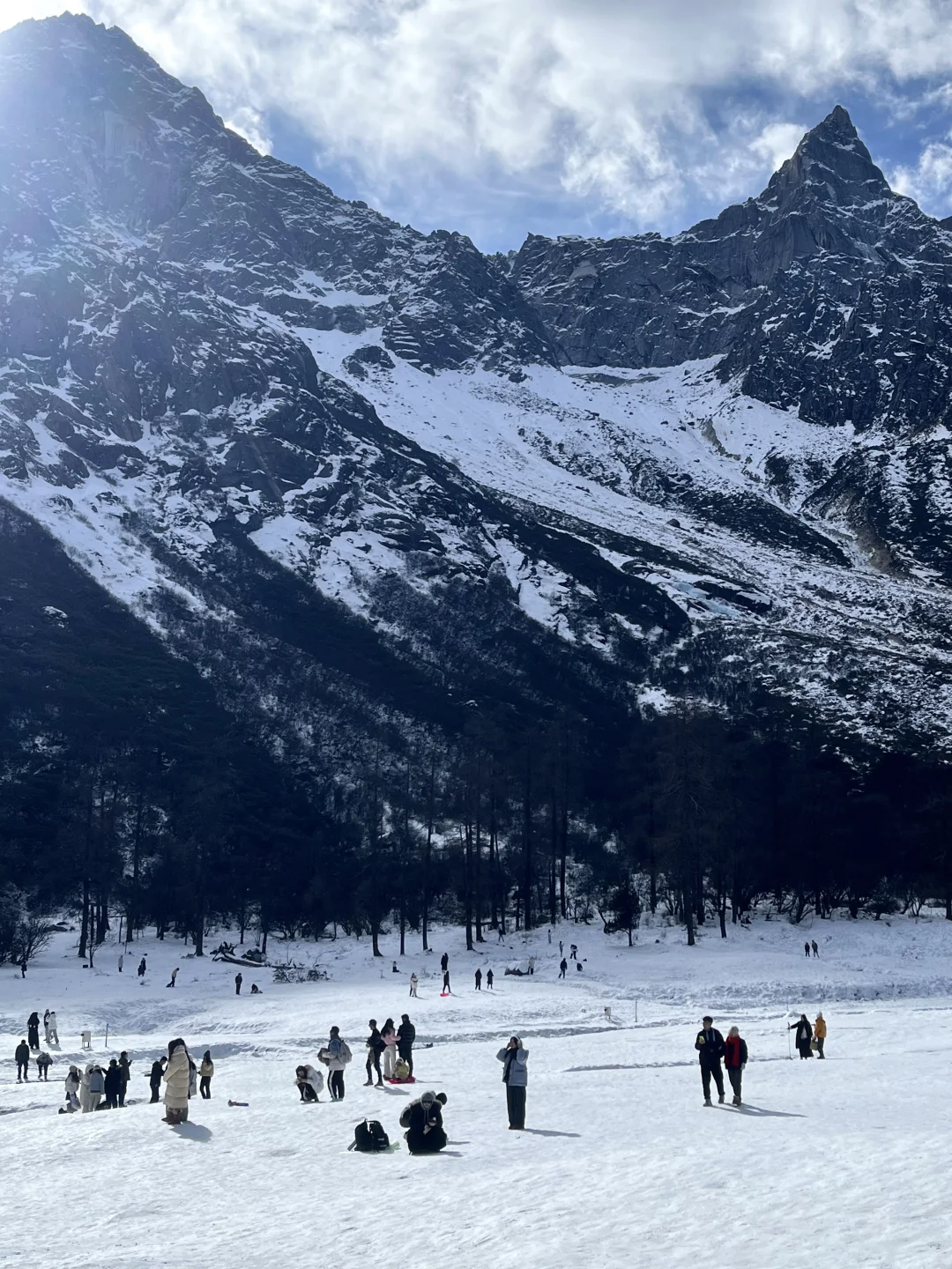 1⃣️月实拍 毕棚沟live… 蓝天白云的真的好美