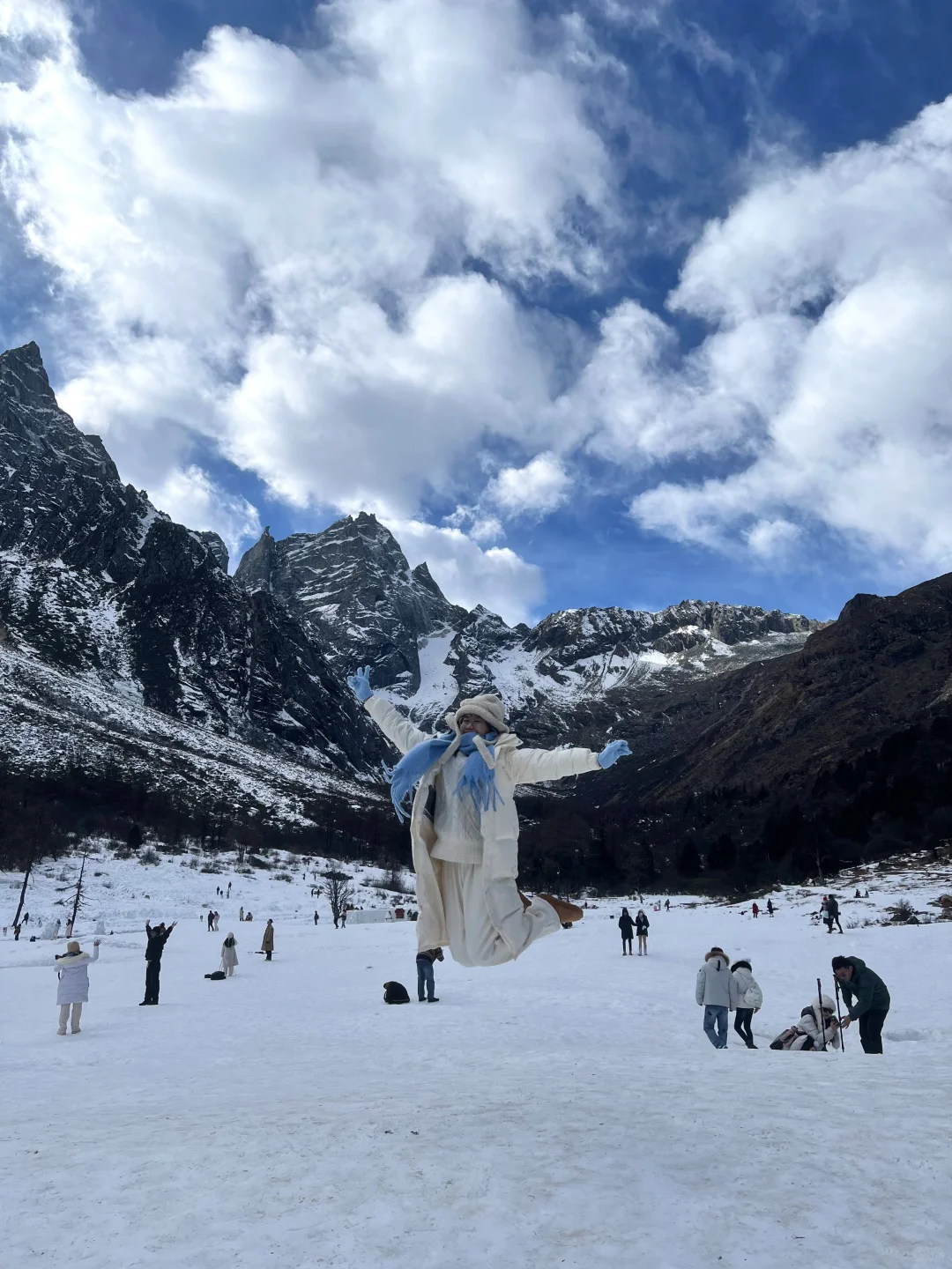 1⃣️月实拍 毕棚沟live… 蓝天白云的真的好美