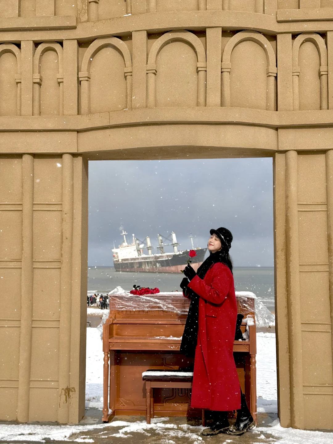 1.8威海实拍live❄️期待的大雪如约而至❤️