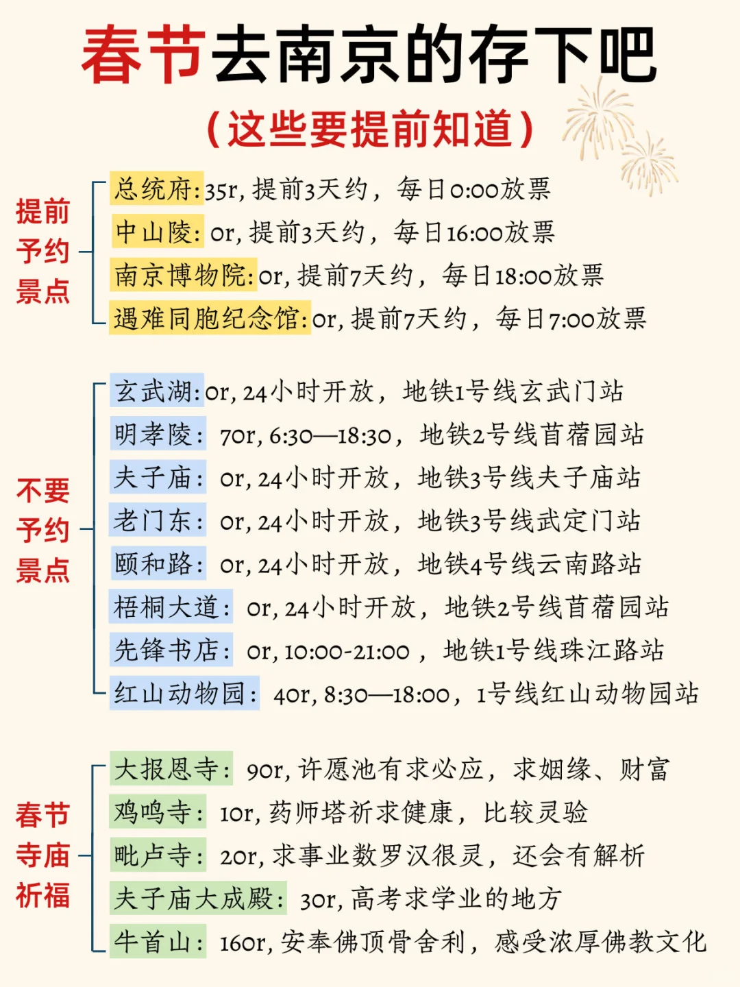 春节来南京请听劝‼️这些一定要提前知道…