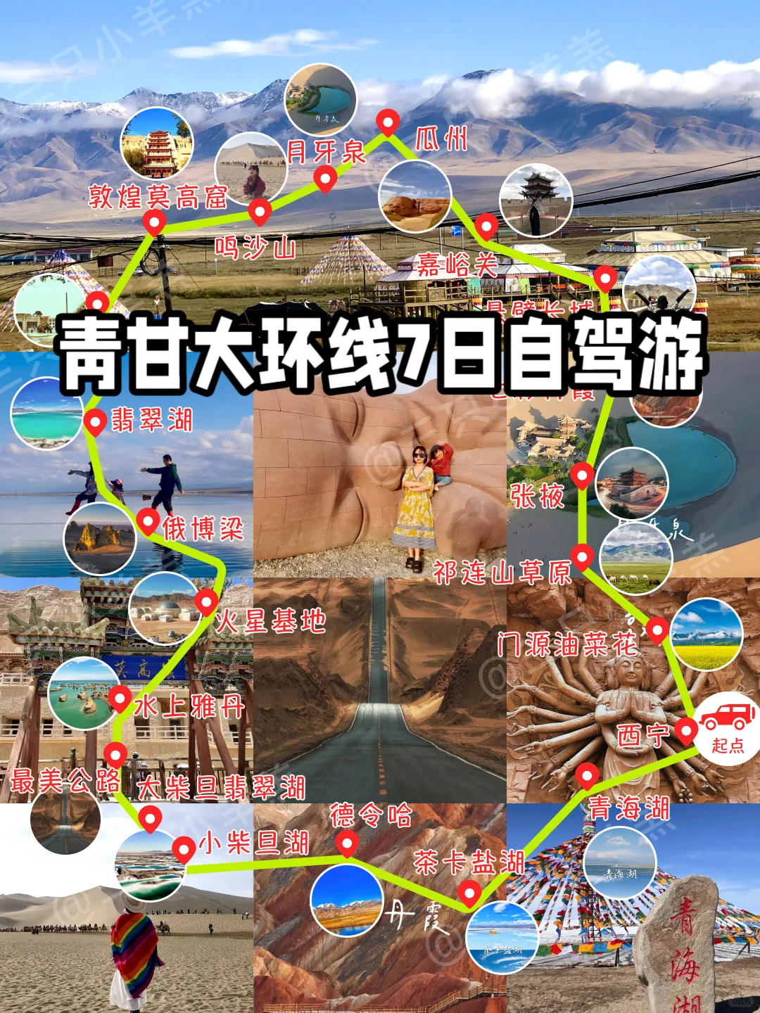 🏔️青甘大环线保姆级自驾游🍁攻略🍉