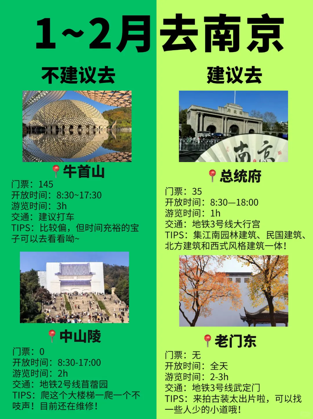 1-2🈷冬天来南京|听劝‼景点避雷