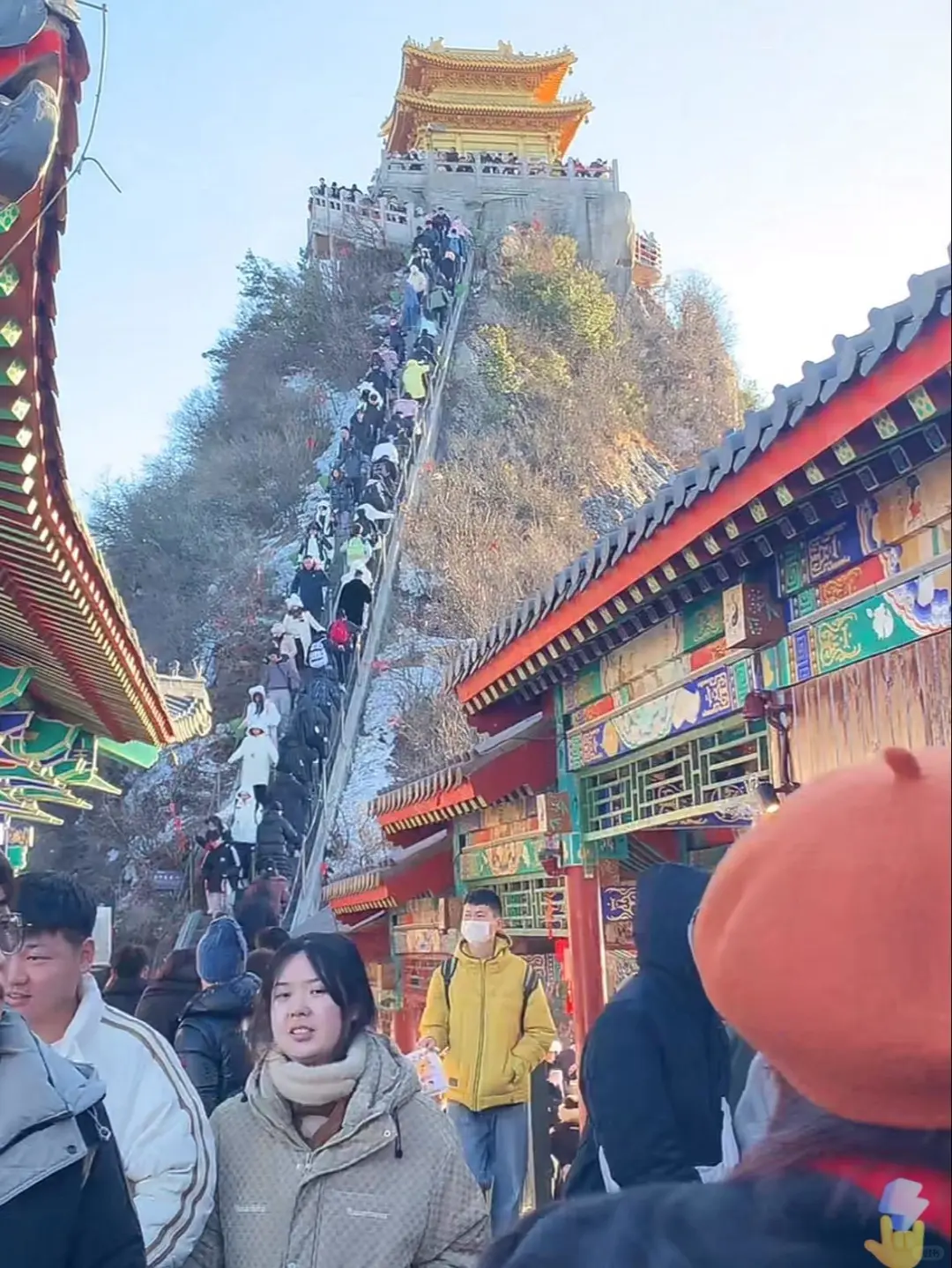 1.8号老君山实况！积雪告急山顶没雪了.今日