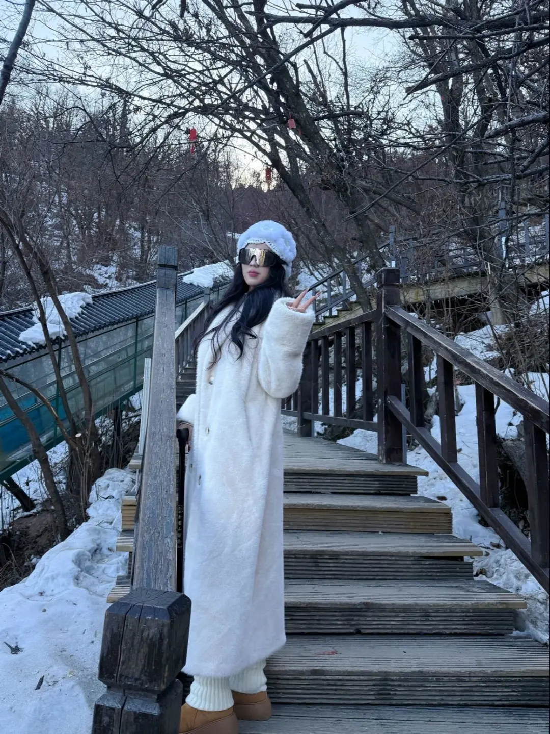 1.8号老君山实况！积雪告急山顶没雪了.今日