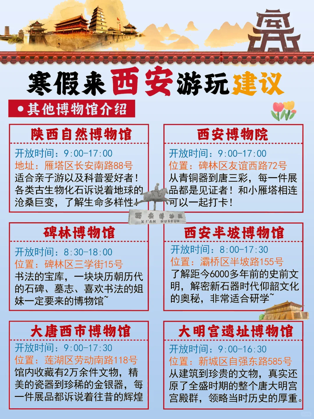 寒假来西安旅游▶️三日游详细攻略✅