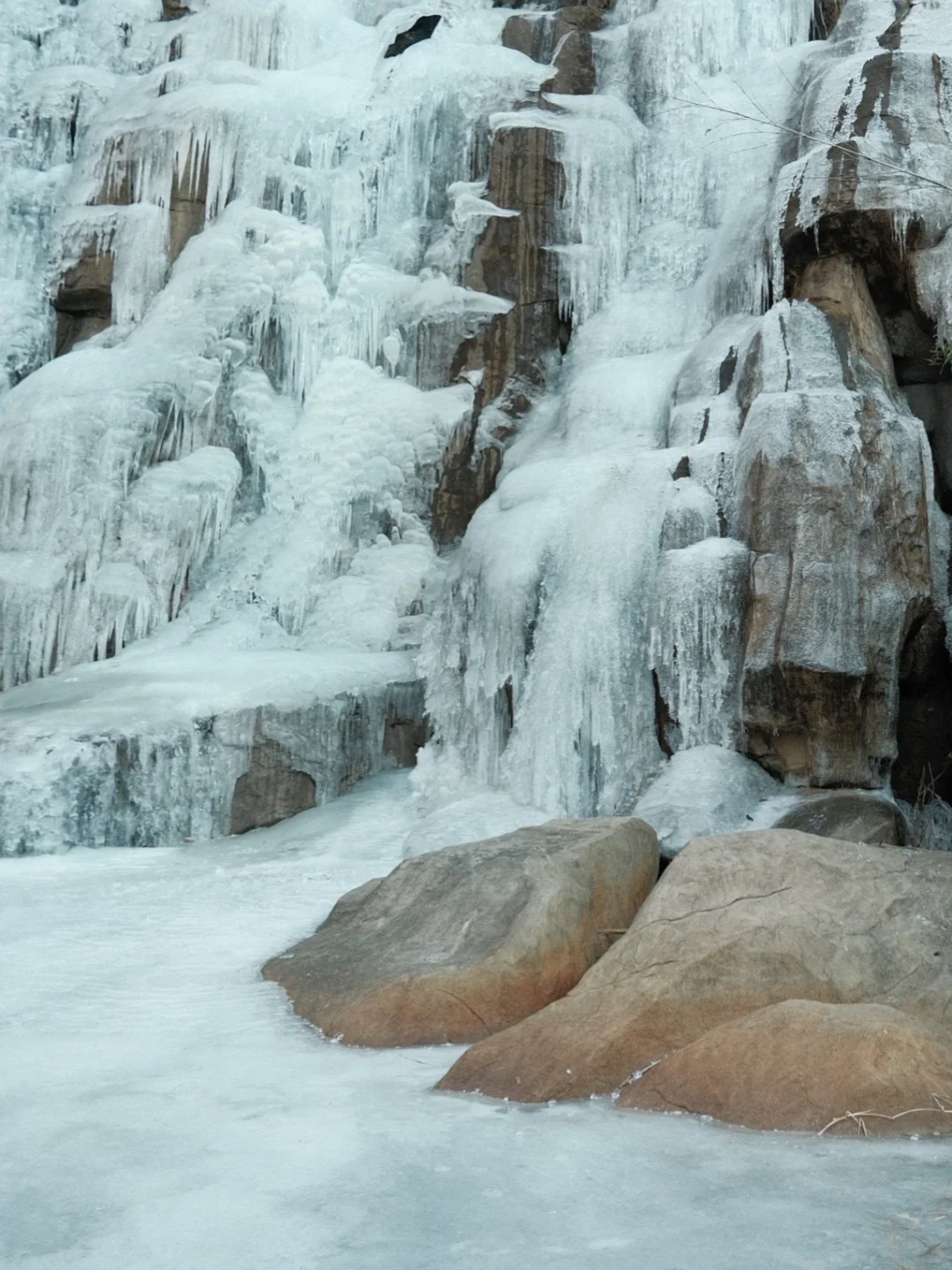 北九水的冰瀑，赶紧去看吧！