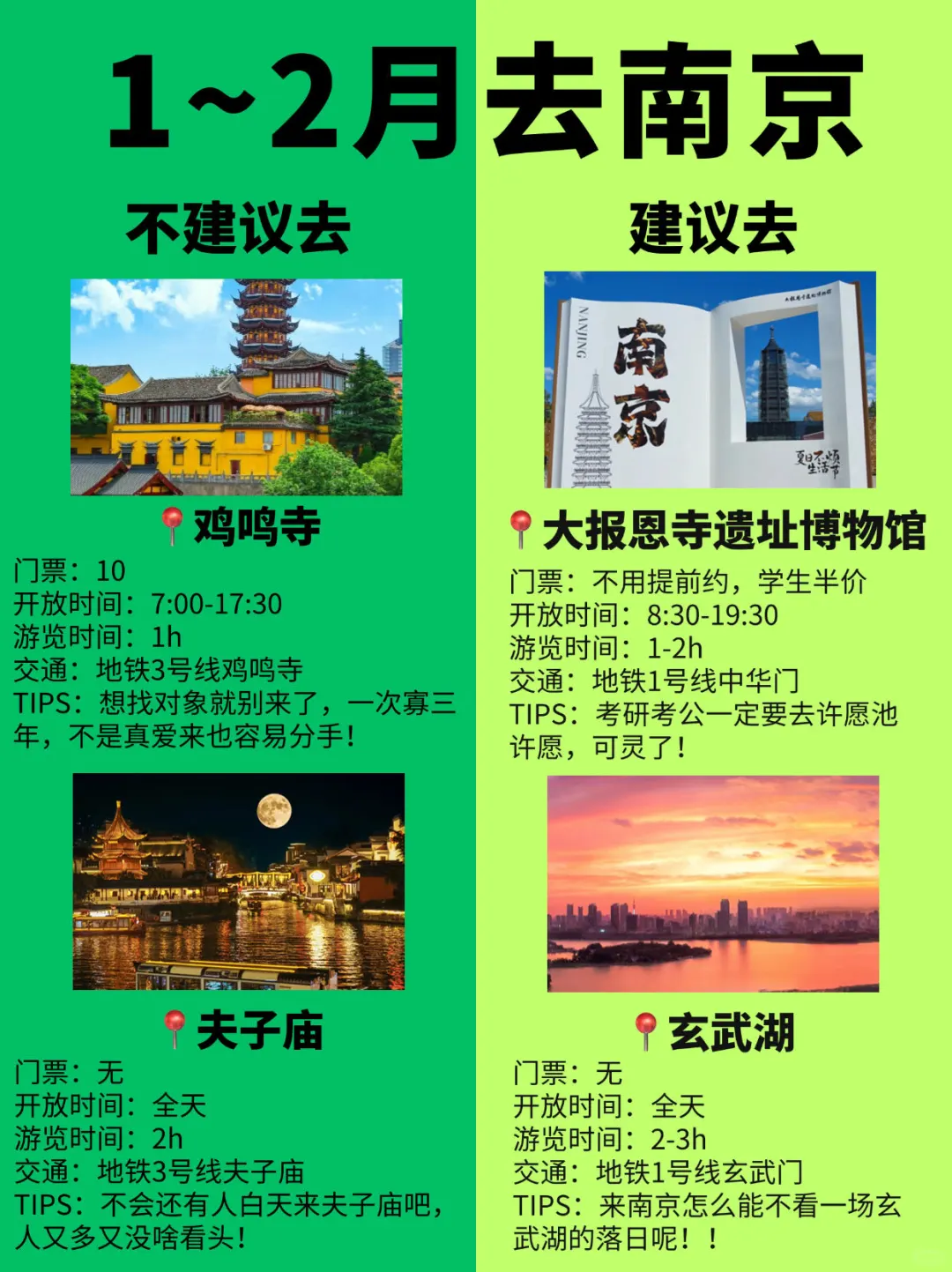 1-2🈷冬天来南京|听劝‼景点避雷